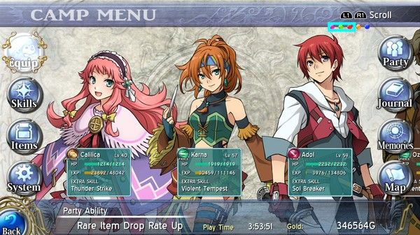 Ys: Memories of Celceta 截图