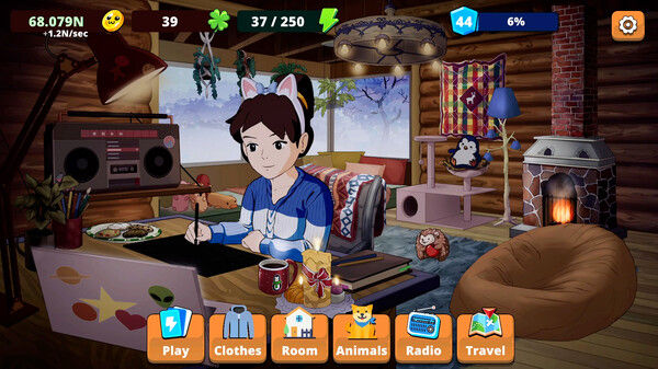 Comfy Girl: Lofi Companion 截图