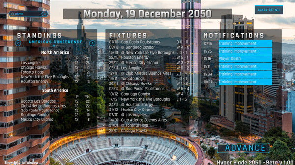 HyperBlade 2050 - Dystopian Sports Manager 截图
