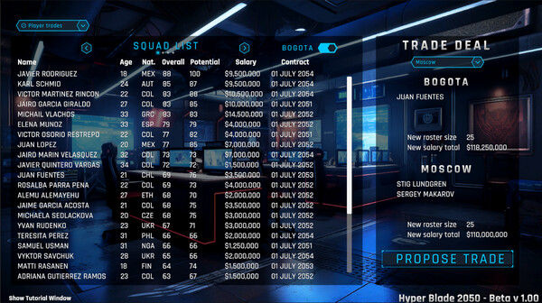 HyperBlade 2050 - Dystopian Sports Manager 截图