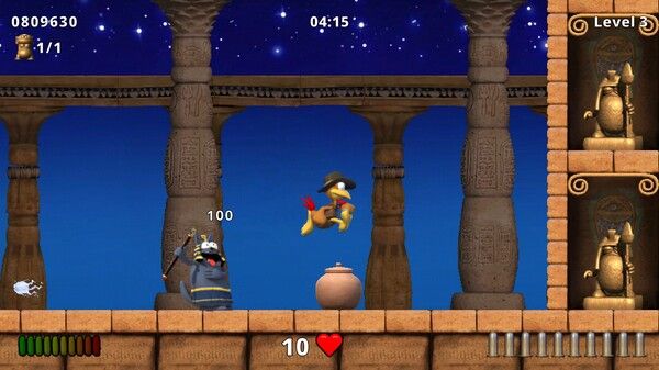 Moorhuhn Jump and Run 'Traps and Treasures 3' 截图
