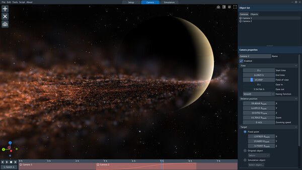SpaceSim - Astrophysical Simulation Software 截图