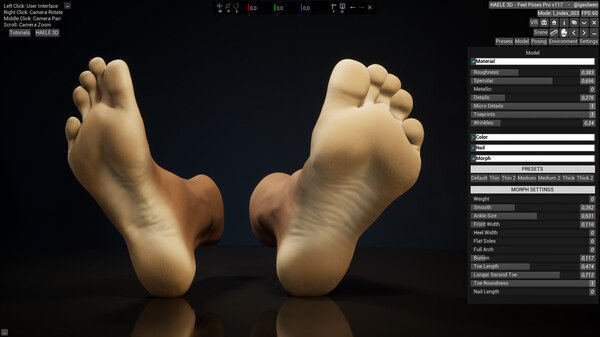 HAELE 3D - 足部姿势 Pro - 绘画参考 截图