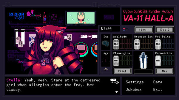 VA-11 HALL-A：赛博朋克酒保行动/VA-11 Hall-A: Cyberpunk Bartender Action 截图