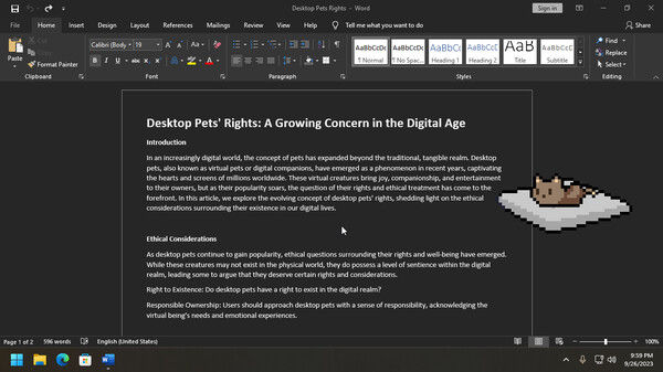 桌面宠物/Desktop Pet Project 截图