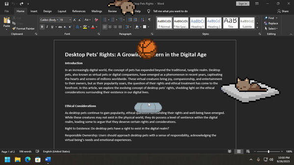 桌面宠物/Desktop Pet Project 截图