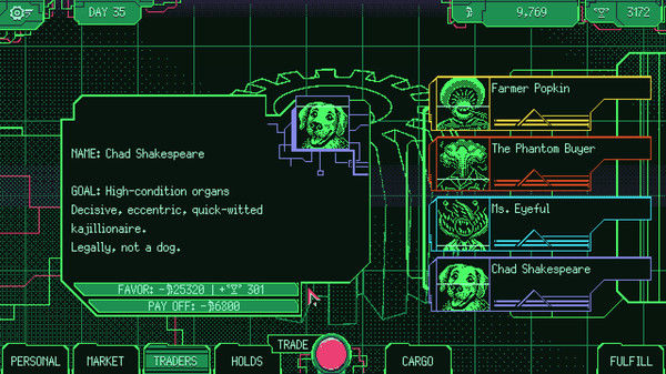 太空军阀器官交易模拟/Space Warlord Organ Trading Simulator 截图