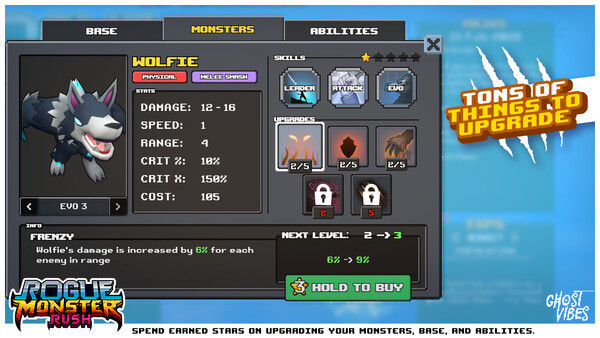 肉鸽怪兽冲刺/Rogue Monster Rush 截图