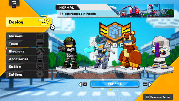 圆滚地球变四方?!　数码方块地球防卫军　EARTH DEFENSE FORCE: WORLD BROTHERS 截图