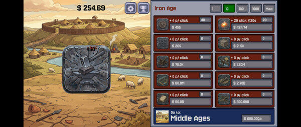 Stone to Silicon - Idle Clicker 截图
