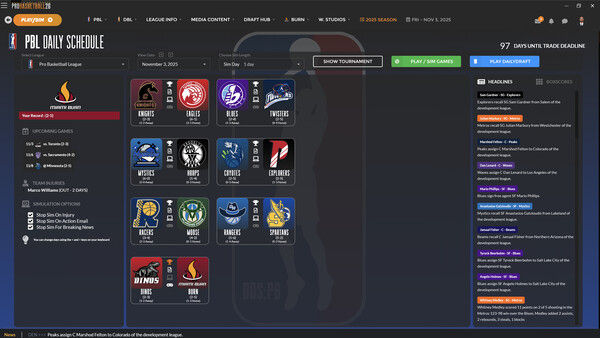 Draft Day Sports: Pro Basketball 2026 截图